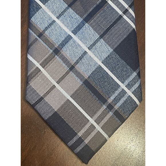 Nautica Blue Brown 100% Polyester Men’s Neck Tie Made In China - Picture 1 of 9